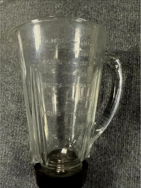 Vintage Sunbeam Heavy Clear Glass Blender, Pitcher Replacement 40 ounce, 3 Blade
